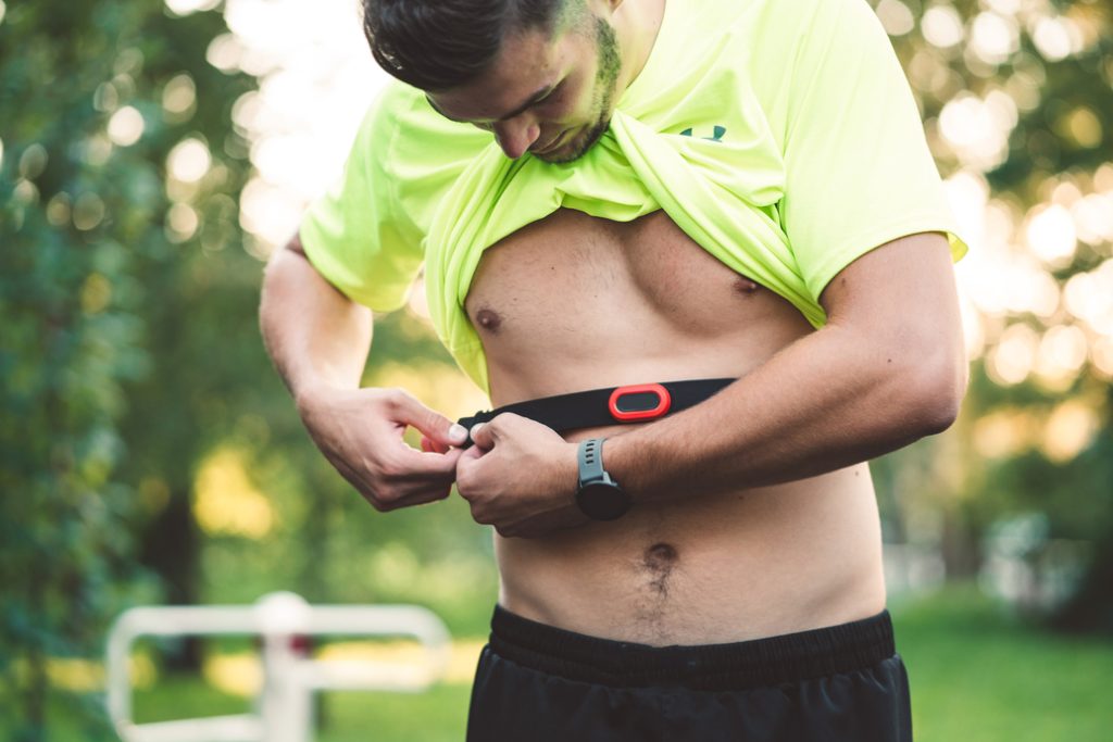 Man looking fit after eating well